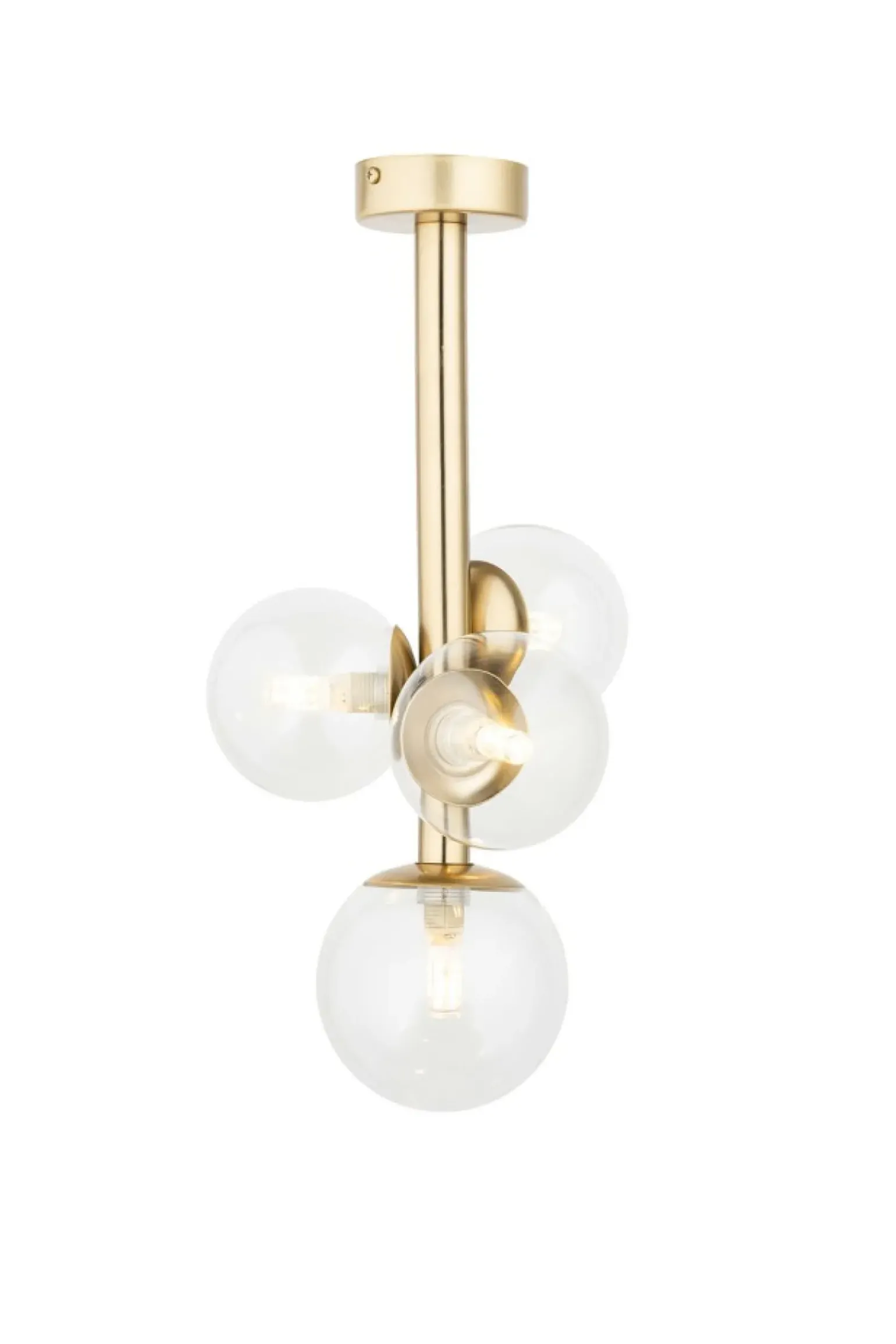 Cheap Wyjątkowa, złota lampa sufitowa z kloszami SIG 40853 z serii PERLA LUX Żyrandole Nowoczesne