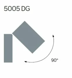 Sklep Kaja Wyjątkowy kinkiet z ruchomą głowicą, IP44 5005 DG z serii MINI | Kaja Oświetleni