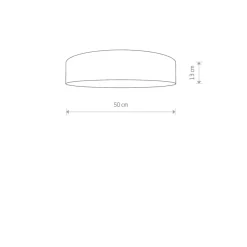 Sklep Kaja Wyjątkowy plafon z m abażurem na 3 żarówki 8953 | Kaja