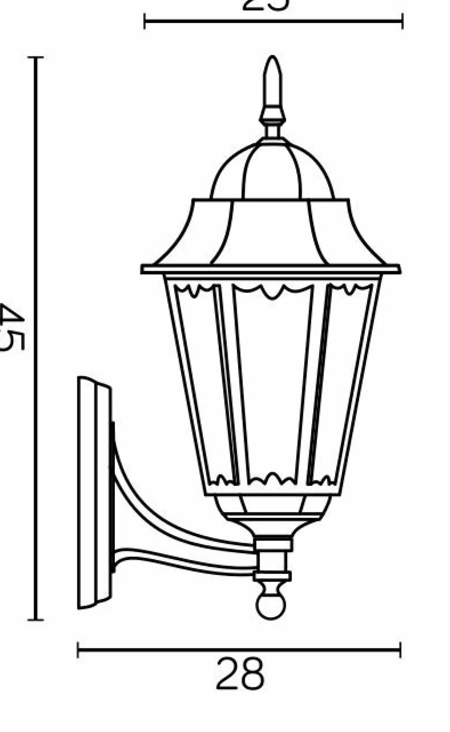 Sklep Kaja Wymyślna lampa elewacyjna K 3012/1/DH g z serii RETRO CLASSIC II | Kaja Oświetle