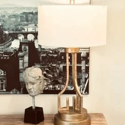 Sklep Kaja Wymyślna lampa nocna z abażurem GN-LEMURIA-TL z serii LEMURIA