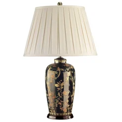 Sklep Kaja Wymyślna lampa stołowa z abażurem BLACKBIRDS-TL z serii BLACK BIRDS