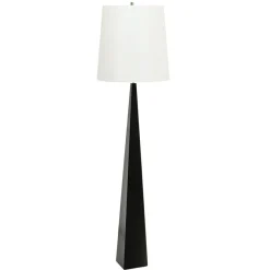 Sklep Kaja Wysoka, czarno-biała lampa podłogowa ASCENT-FL-BLK-W z serii ASCENT