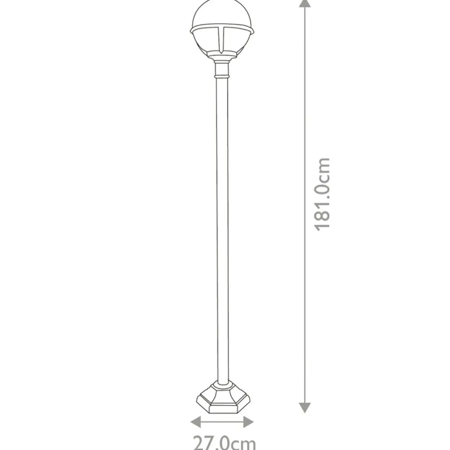 Sklep Kaja Wysoka lampa ogrodowa, czarna GLENBEIGH-POST z serii GLENBEIGH