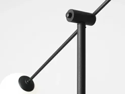 Sklep Kaja Wysoka lampa podłogowa czarna z kloszami 1081A1 OHIO | Kaja