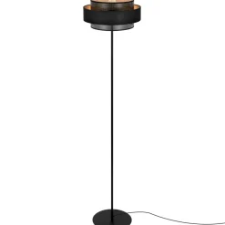 Sklep Kaja Wysoka lampa podłogowa do salonu, z abażurem K-5285 z serii AMOS