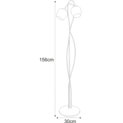 Sklep Kaja Wysoka lampa stojąca w kolorze grafitowym K-5198 z serii SARA | Kaja