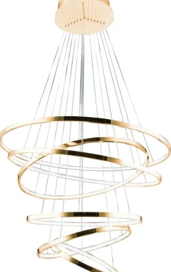 Best Wysoka lampa wisząca obręcz LED AZ2921 WHEEL LONG DIMM | Kaja Żyrandole Nowoczesne