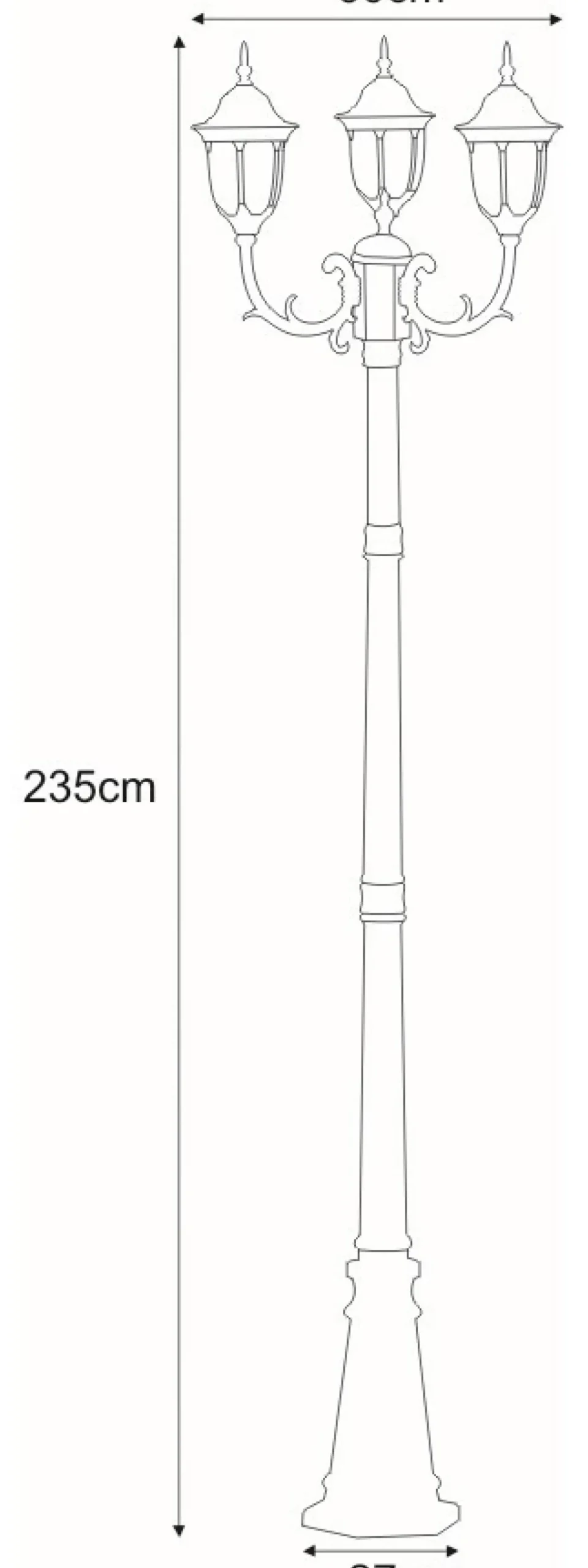 Sklep Kaja Wysoka latarnia do ogrodu K-7007A2/3N VASCO | Kaja Oświetlenie