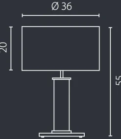 Sklep Kaja Wysoka, metaliczna lampa stołowa do salonu 67548 NODO | Kaja