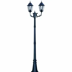 Sklep Kaja Wysoka zewnętrzna lampa stojąca K-7006A2/2 czarna LOZANA | Kaja