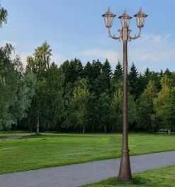 Sklep Kaja Wysoka zewnętrzna latarnia K-7009A2/3 CZ/ZŁ STANDARD | Kaja