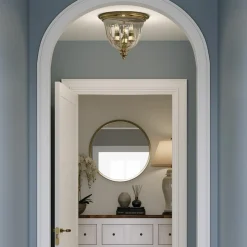 Sklep Kaja Wysoki plafon wewnętrzny, złoty HK-CAMBRIDGE-F-B z serii CAMBRIDGE