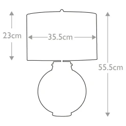 Sklep Kaja Wyszukana lampa stołowa z abażurem DL-KARA-TL-BLUE z serii KARA