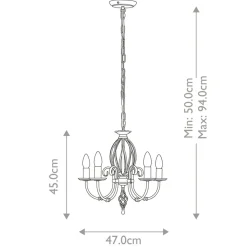 Sklep Kaja Wyszukana lampa wisząca, pałacowa ART5-AGD-BRASS z serii ARTISAN