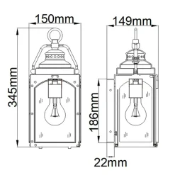 Sklep Kaja Wyszukany kinkiet zewnętrzny FE-RANDHURST-S-CO z serii RANDHURST