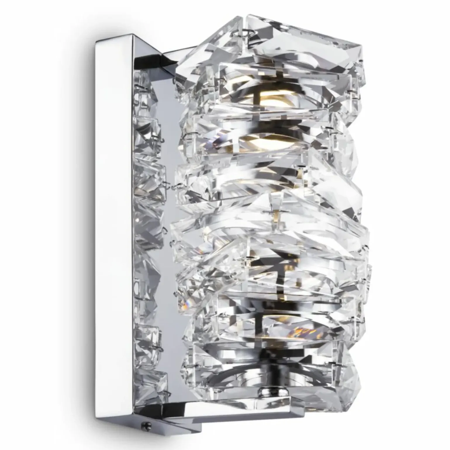 Sklep Kaja Wytworny kinkiet ścienny, kryształowy MOD124WL-L6CH3K z serii COIL