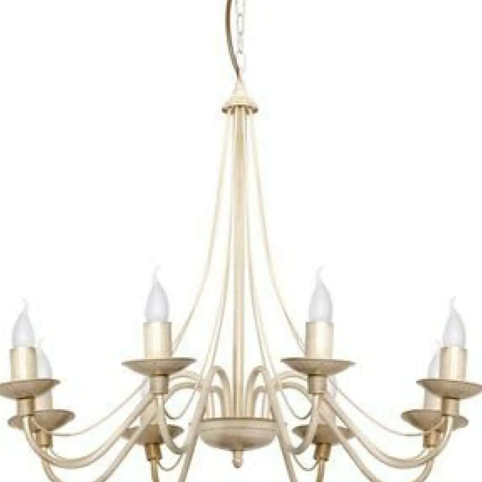 Sklep Kaja Żyrandol duży świecznik kremowy 397P9 8-PŁ RÓŻA | Kaja Oświetlenie