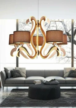 Sklep Kaja Żyrandol glamour LED w ramionach 35-33918 AMBROSIA | Kaja Oświetlenie