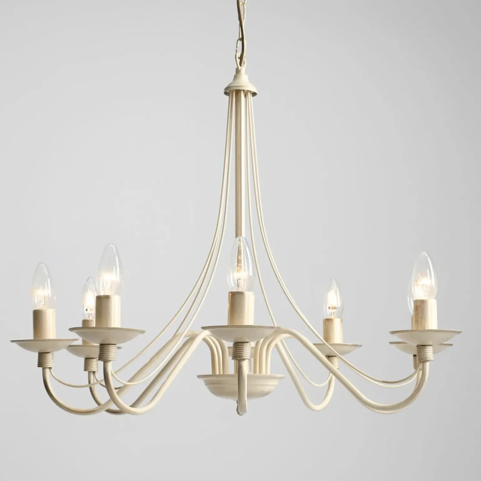 Sklep Kaja Żyrandol kremowy świecznik do salonu 397R9 12-PŁ RÓŻA | Kaja