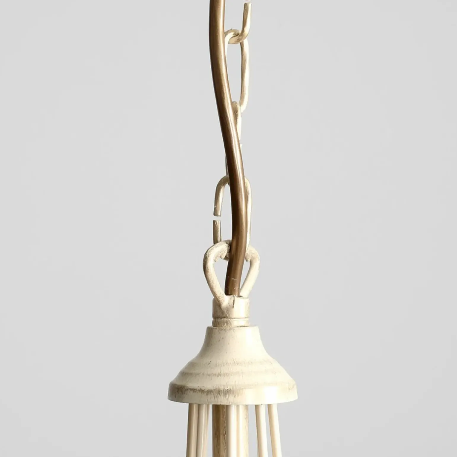 Sklep Kaja Żyrandol kremowy świecznik do salonu 397R9 12-PŁ RÓŻA | Kaja