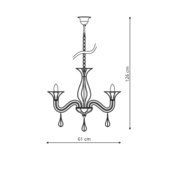Sklep Kaja Żyrandol nowoczesny świecznik LP-6756/6P TARRAGONA | Kaja Oświetlenie