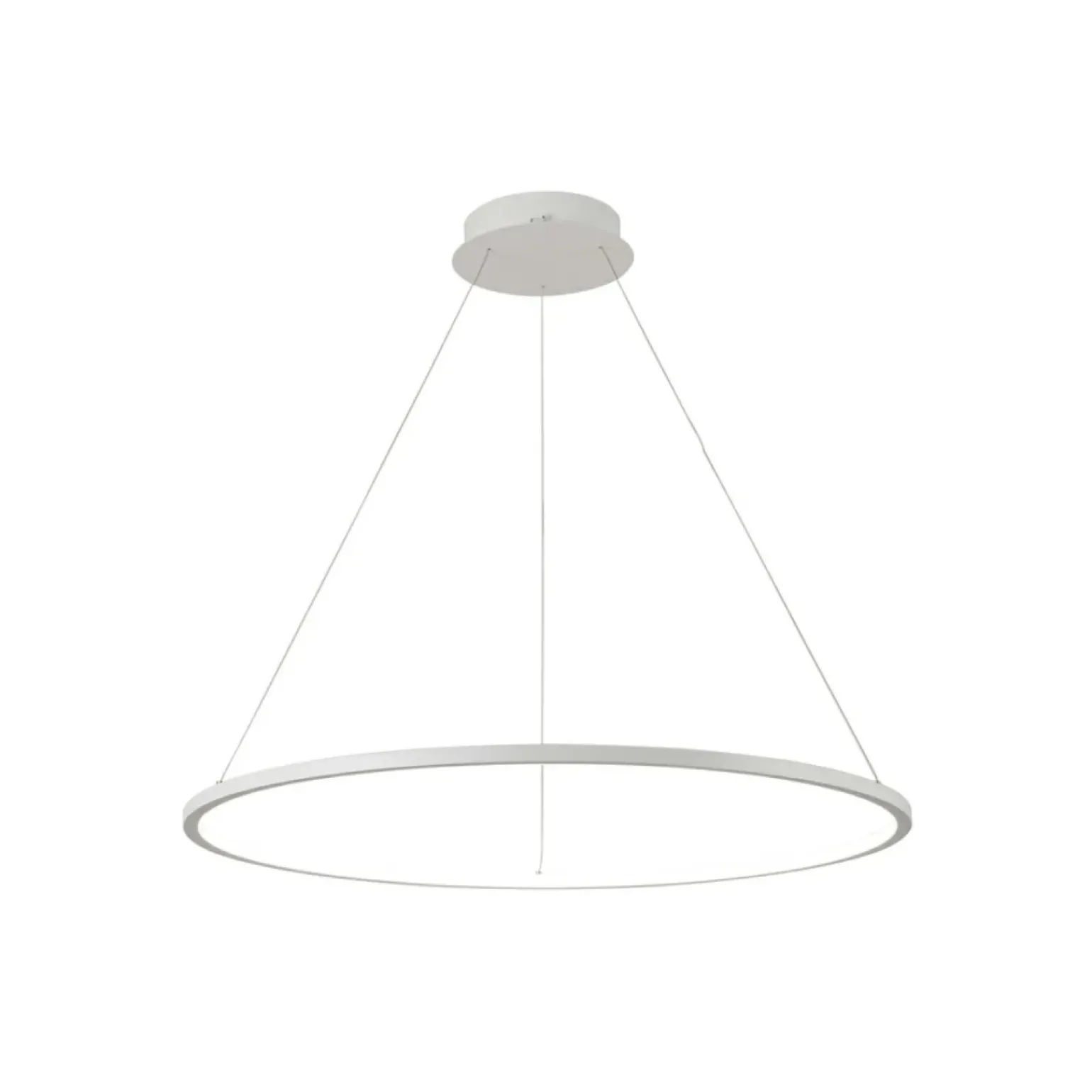 Best Żyrandol obręcz ⌀60 PND-56135B-060RPC-WH-3KS4K-TRDIMM VINOLA | Kaja Żyrandole Nowoczesne