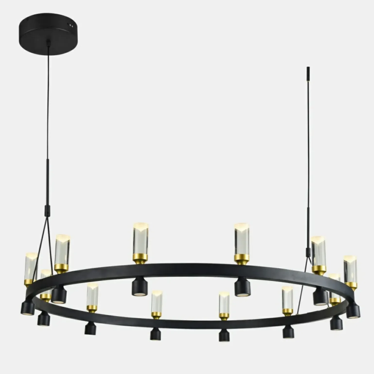 Best Żyrandol okręg LED ⌀101,8cm PND-83812-24 ALMELO | Kaja Oświetlenie Żyrandole Nowoczesne