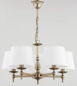 Sklep Kaja Żyrandol pięcioramienny z abażurami AL 16076 ROKSANA | Kaja