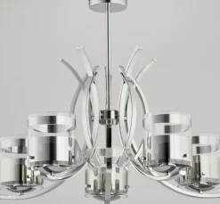 Cheap Żyrandol szeroki chromowany AL 23115 INDIRA | Kaja Oświetlenie Żyrandole Nowoczesne