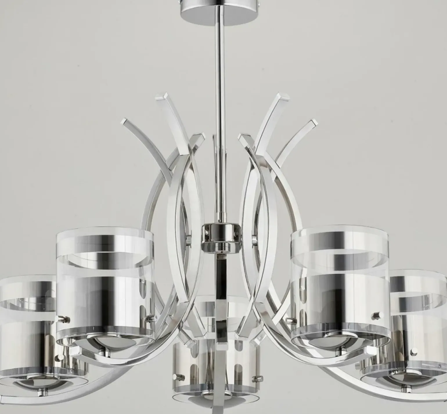 Cheap Żyrandol szeroki chromowany AL 23115 INDIRA | Kaja Oświetlenie Żyrandole Nowoczesne