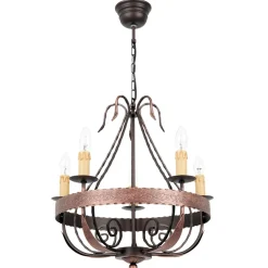 Sklep Kaja Żyrandol w kolorze miedzianym, do salonu LX 746 LOARA | Kaja