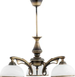 Sklep Kaja Żyrandol w kolorze patyny z kloszami O3163 W3 PAT z serii HERMES