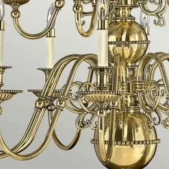 Sklep Kaja Żyrandol w kolorze złota, do salonu HK-CAMBRIDGE15 z serii CAMBRIDGE