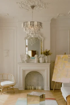 Store Żyrandol w kolorze złota, do salonu K-8175 | Kaja Oświetlenie Żyrandole Nowoczesne