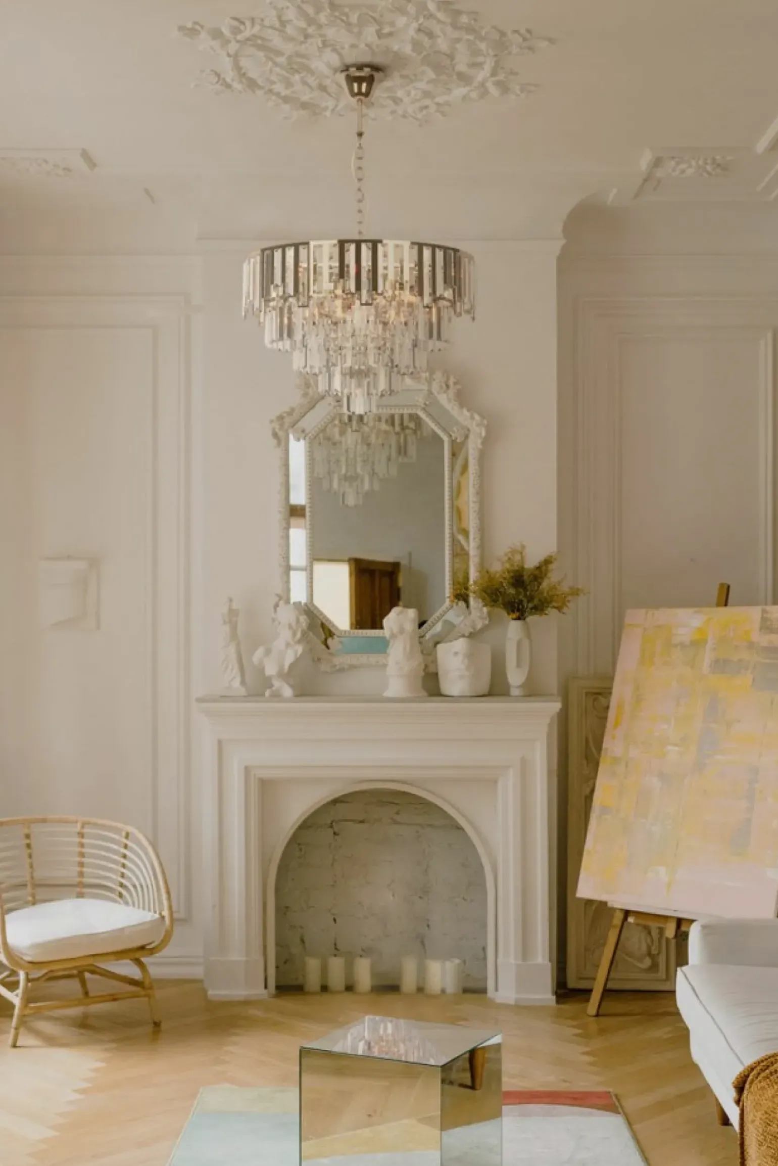 Store Żyrandol w kolorze złota, do salonu K-8175 | Kaja Oświetlenie Żyrandole Nowoczesne