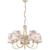 Sklep Kaja Żyrandol w stylu boho, abażury w kwiaty JUP 1284 SARA | Kaja