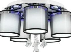 Outlet Żyrandol z abażurami w kształcie tuby DRS8007/5 8C | Kaja Oświetlenie Żyrandole Nowoczesne