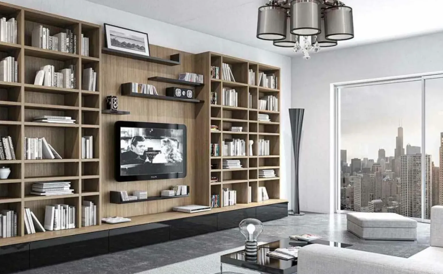 Outlet Żyrandol z abażurami w kształcie tuby DRS8007/5 8C | Kaja Oświetlenie Żyrandole Nowoczesne