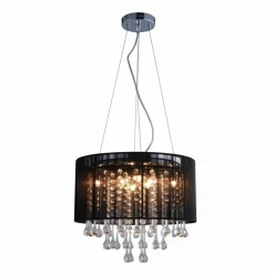 Hot Żyrandol z abażurem i kryształkami RLD92174-8B VERONA | Kaja Żyrandole Nowoczesne