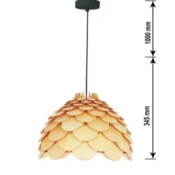 Hot Żyrandol z dekoracyjnym abażurem LP-101335/1P L BURGO | Kaja Żyrandole Nowoczesne