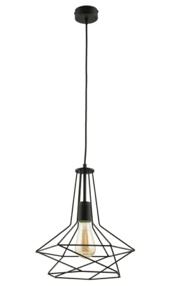 Store Żyrandol z drucianym, nietypowym kloszem JUP 1658 ORO | Kaja Żyrandole Nowoczesne