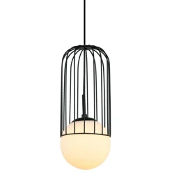 Best Żyrandol z drucianym zdobieniem MDM-3939/1 BK MATTY | Kaja Oświetlenie Żyrandole Nowoczesne