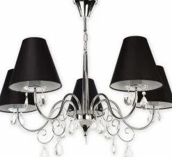 Sklep Kaja Żyrandol z klasycznymi abażurami O1965 CH CZA VELIO | Kaja Oświetlenie