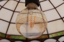 Sklep Kaja Żyrandol z kloszem z masy perłowej K-P162208 TIFANY | Kaja Oświetlenie