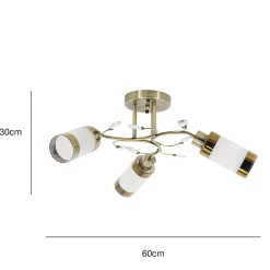 Sklep Kaja Żyrandol z kryształkami w kolorze u 8267/3 21QG | Kaja