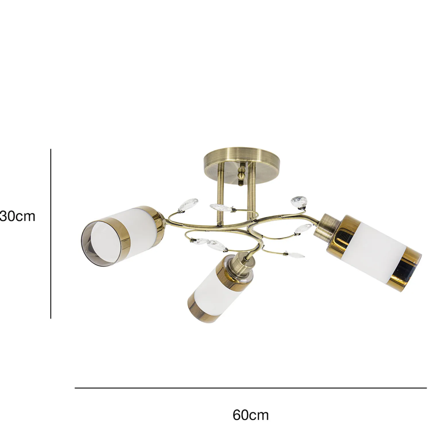 Sklep Kaja Żyrandol z kryształkami w kolorze u 8267/3 21QG | Kaja