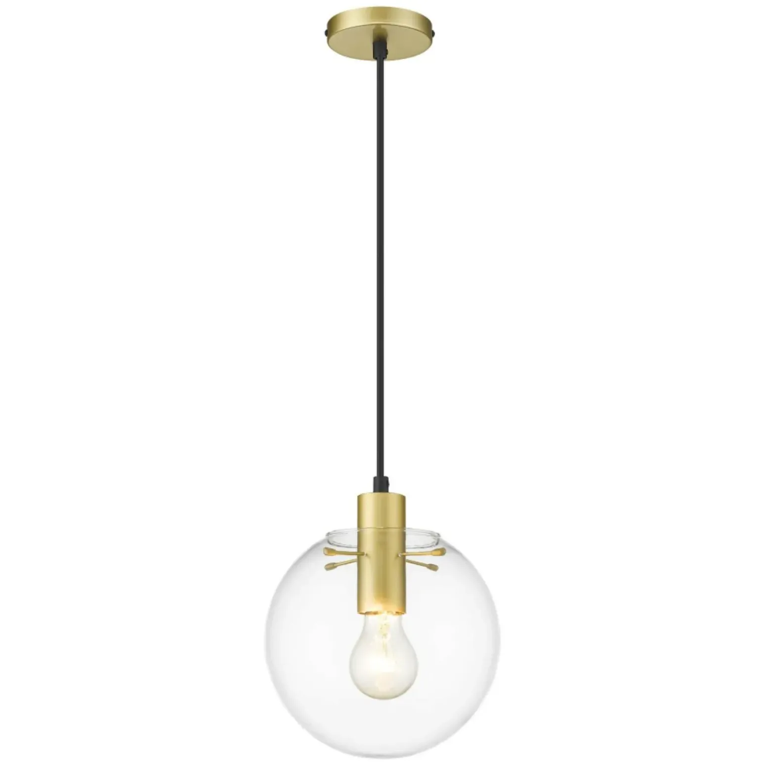 New Żyrandol z kulą ⌀20cm do kuchni LP-004/1P S GD PUERTO | Kaja Żyrandole Nowoczesne