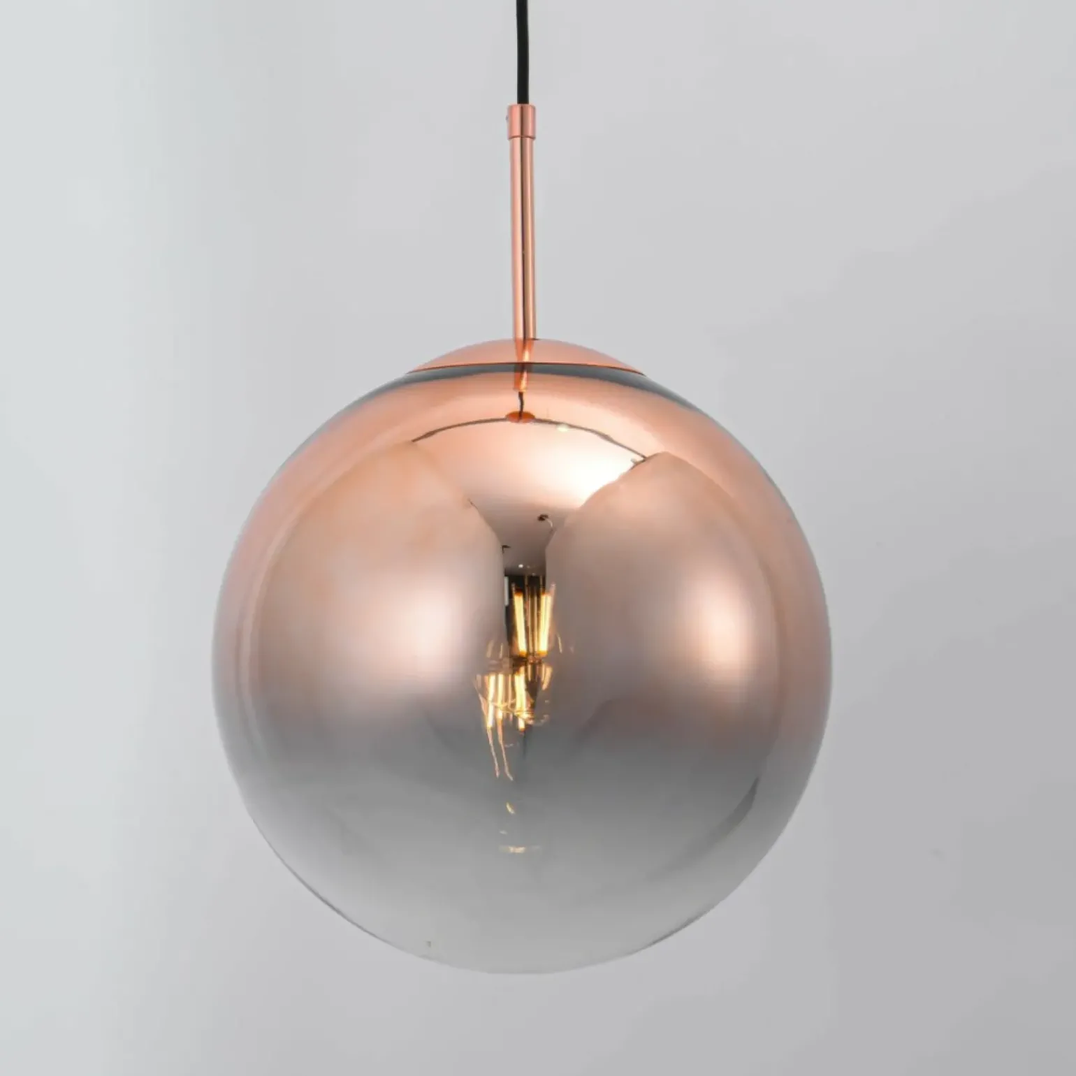 Shop Żyrandol z miedzianym kloszem LP-2844/1P MI PALLA | Kaja Oświetlenie Żyrandole Nowoczesne