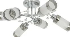 Sklep Kaja Żyrandol z ozdobnymi kryształkami, 6 gwintów 8267/6 8C | Kaja